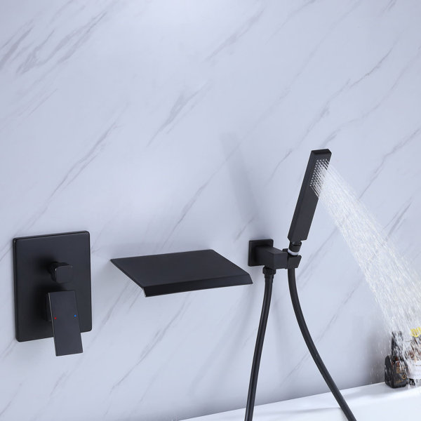 KIKO HOME 1 Handle Wall Waterfall Faucet with Diverter Wayfair